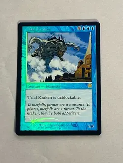 MTG FOIL Tidal Kraken Mercadian Masques Magic the Gathering - Image 1