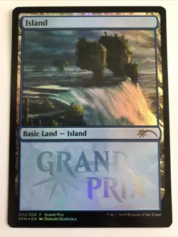 MTG Grand Prix Promo Island Foil 002/005 NM - Image 3