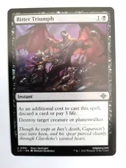 MTG Bitter Triumph 0091 Lost Caverns of Ixalan NM in sleeve (106) - Image 1