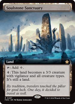 Soulstone Sanctuary - Extended Art - FDN - NM - MTG - Image 3
