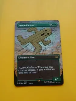 Jumbo Cactuar. FIN R0343 Plant  Magic the Gathering Card. - Image 2