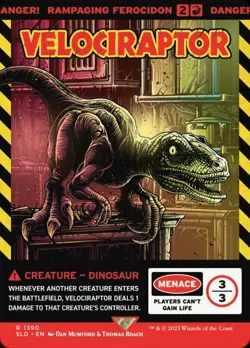[1x] Velociraptor - Rampaging Ferocidon - Foil Near Mint, English Secret Lair MT - Image 1