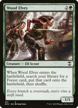 MTG Wood Elves ** New Capenna Commander ** English (NM) - Image 3