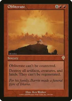 Obliterate Invasion HEAVILY PLD Red Rare MAGIC THE GATHERING MTG CARD ABUGames - Image 2