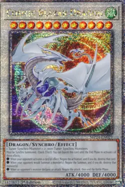 Yugioh Cosmic Blazar Dragon - MP24-EN029 - Quarter Century Rare 1st Edition - Image 2