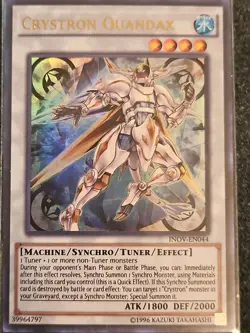 Yugioh Crystron Quandax INOV-EN044 Ultra Rare Unl Ed NM - Image 2
