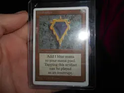 MTG Mox Sapphire Unlimited Edition HP/Damaged - Image 1