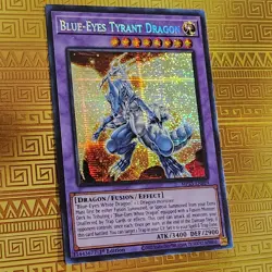 Blue-Eyes Tyrant Dragon MP23-EN019 Secret Rare 1st Ed NM Yu-Gi-Oh - Image 1