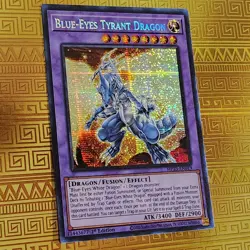 Blue-Eyes Tyrant Dragon MP23-EN019 Secret Rare 1st Ed NM Yu-Gi-Oh - Image 3