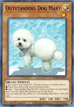 Outstanding Dog Mary BODE-EN035 Yu-Gi-Oh! Card NM 1st Edition - Image 10
