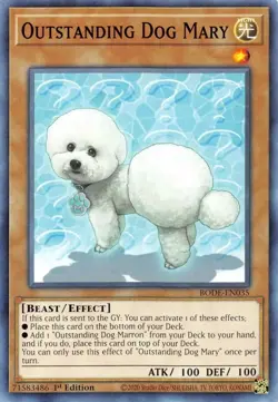 Outstanding Dog Mary BODE-EN035 Yu-Gi-Oh! Card NM 1st Edition - Image 2