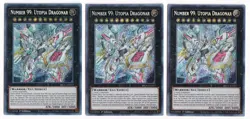 3x Number 99: Utopia Dragonar 1st Edition Secret Rare BROL-EN057 Yu-Gi-Oh! - Image 2
