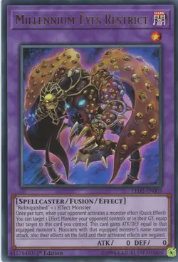 Yugioh Millennium-Eyes Restrict LED2-EN003 Ultra Rare !st Edition NM - Image 2