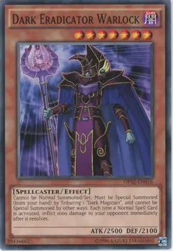 Yugioh Dark Eradicator Warlock  OP02-EN016 Common NM - Image 1