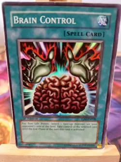 Brain Control TLM-EN038 Super Rare English Poor YUGIOH - Image 2