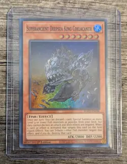 Yu-Gi-Oh! - Superancient Deepsea King Coelacanth (Maze of Memories) SUPER RARE - Image 1