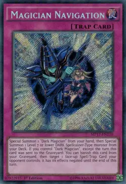 Magician Navigation [MP17-EN110] Secret Rare Lightly Played 1st Edition - Yugioh - Image 1