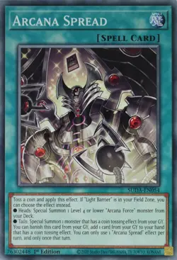 YuGiOh Arcana Spread SUDA-EN054 Common 1st Edition - Image 1
