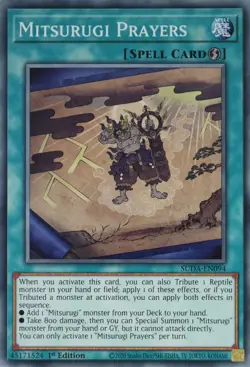 YuGiOh Mitsurugi Prayers SUDA-EN094 Common 1st Edition - Image 2