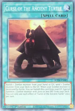 YuGiOh Curse of the Ancient Turtle SUDA-EN083 Common 1st Edition - Image 2