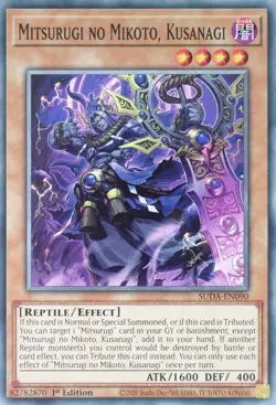 YuGiOh Mitsurugi no Mikoto, Kusanagi SUDA-EN090 Common 1st Edition - Image 2