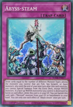 YuGiOh Abyss-steam SUDA-EN077 Super Rare 1st Edition - Image 2