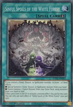 YuGiOh Sinful Spoils of the White Forest SUDA-EN055 Common 1st Edition - Image 2