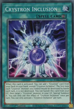 YuGiOh Crystron Inclusion SUDA-EN061 Common 1st Edition - Image 1