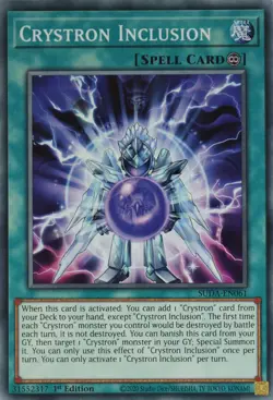 YuGiOh Crystron Inclusion SUDA-EN061 Common 1st Edition - Image 2