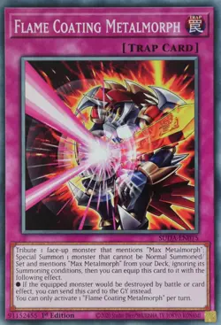 YuGiOh Flame Coating Metalmorph SUDA-EN075 Common 1st Edition - Image 1