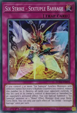 YuGiOh Six Strike - Sextuple Barrage SUDA-EN078 Common 1st Edition - Image 1