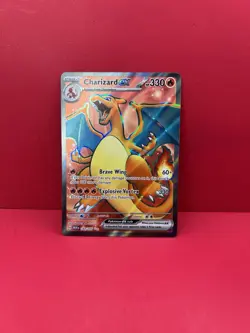 Charizard EX Full Art Ultra Rare Card 183/165 PokÃ©mon TCG Scarlet & Violet Mint - Image 1