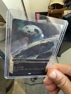 Strip Mine 0130 MTG Borderless Galaxy Foil Edge of Eternities: Stellar Sights NM - Image 1