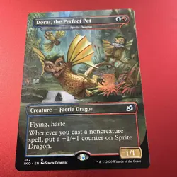 MTG Dorat, the Perfect Pet - Sprite Dragon Ikoria: Lair of Behemoths Regular  - Image 2