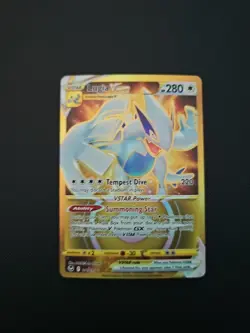 Lugia VSTAR 211/195 Gold Secret Rare SWSH12: Silver Tempest Pokemon Card TCG - Image 1