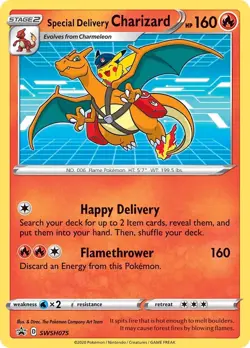 Special Delivery Charizard SWSH075 SWSH: Sword & Shield Promo Cards Holo - Image 1