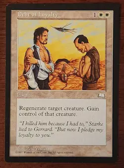 Debt of Loyalty MtG Weatherlight LP Magic The Gathering  - Image 1