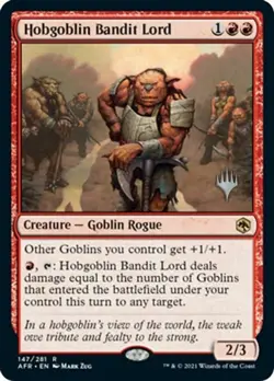 MTG Hobgoblin Bandit Lord - Foil - Promo Pack, Promo Pack, Lightly Played, Engli - Image 1