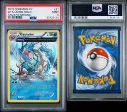 Pokemon Gyarados 21/98 Holo Rare XY Ancient Origins PSA 9 MINT - Image 1