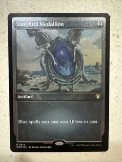 Sapphire Medallion (Foil Etched) Commander Masters Foil - Image 1