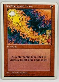 Red Elemental Blast MTG Core Set 4th Edition Regular - Image 2