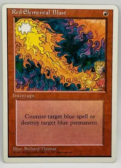 Red Elemental Blast MTG Core Set 4th Edition Regular - Image 3