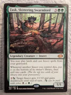 Zask Skittering Swarmlord Jumpstart 2022, Regular MTG Card, Near Mint Condition - Image 3