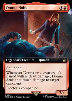 MTG Magic the Gathering Donna Noble (382/1208) Doctor Who LP - Image 1