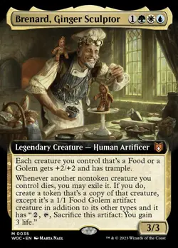 MTG Brenard, Ginger Sculptor (35/208) Wilds of Eldraine Commander LP - Image 2