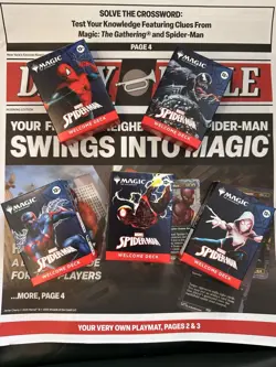 MTG Spider-Man Welcome Packs FULL SET SDCC 2025 w. Daily Bugle MTG Newspaper - Image 1