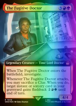 MTG The Fugitive Doctor (1008/1208) Doctor Who LP FOIL- SURGE - Image 2