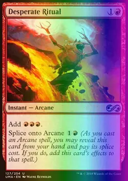 MTG Magic the Gathering Desperate Ritual (127/271) Ultimate Masters LP FOIL - Image 1
