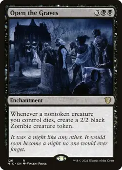 MTG Open the Graves (126/209) Innistrad Midnight Hunt Commander LP - Image 1