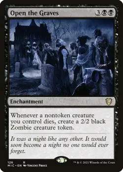 MTG Open the Graves (126/209) Innistrad Midnight Hunt Commander LP - Image 2